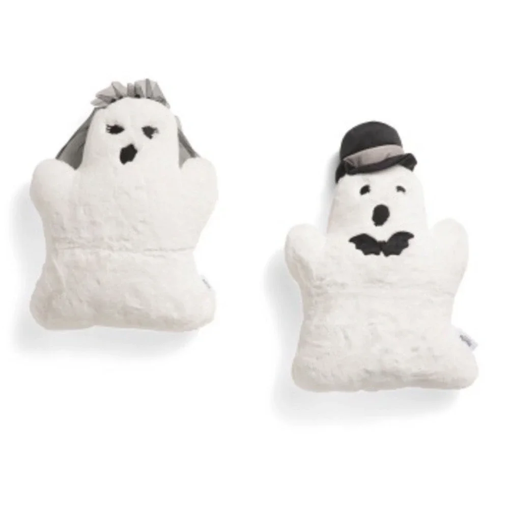 New Martha Stewart Koda Ghost Pillows‎ Bride & Groom Gothic TIKTOK 2 PCs. 14x16